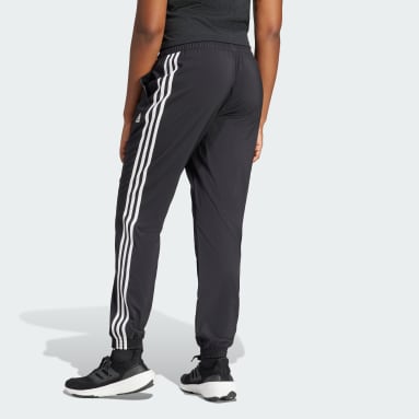Pantalon TRAINICONS 3-Stripes Woven Noir Femmes Fitness Et Training