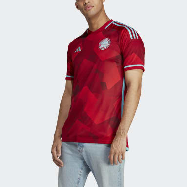 Camiseta roja futbol hombre