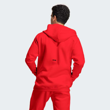Men's Sportswear Red Z.N.E. Premium Full-Zip Hooded Track Jacket