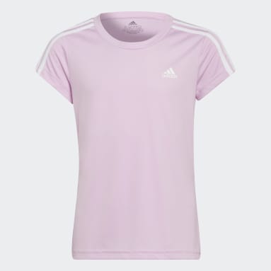 Playera Designed 2 Move 3 Franjas Violeta Niña Sportswear