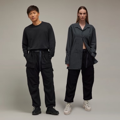 Y-3 černá Kalhoty Y-3 Wool Flannel Cargo