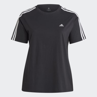 adidas Women's Yoga T-Shirt - Plus Size - Black