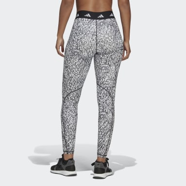 Tight Techfit Pixeled Camo Bianco Donna Running
