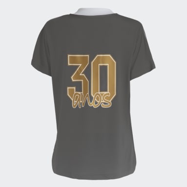 Camisa Internacional 30 anos da Copa Feminina Cinza Mulher Futebol