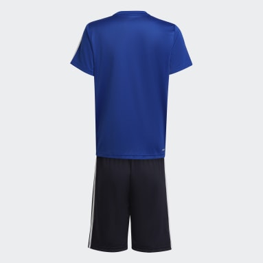 Jungen Sportswear adidas Designed 2 Move T-Shirt und Shorts Set Blau