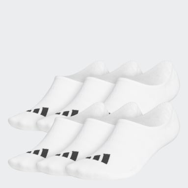 Men Golf White No-Show Golf Socks 6 Pairs