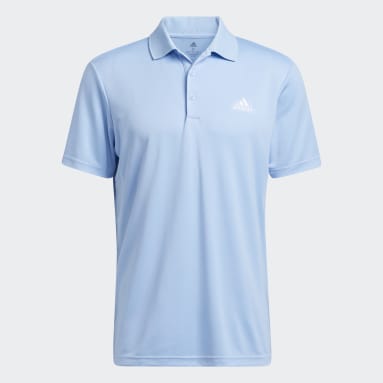 Herr Golf Blå Performance Primegreen Polo Shirt