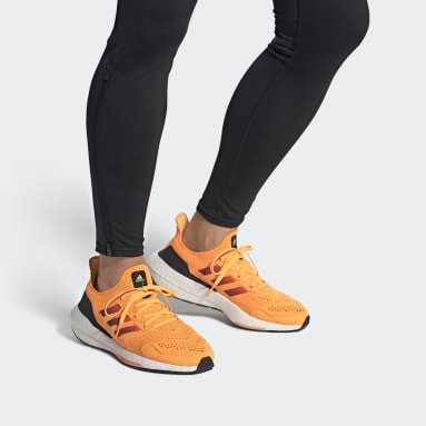 Men Running Orange Ultraboost 22 HEAT.RDY Shoes