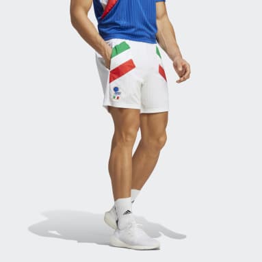 ผู้ชาย ฟุตบอล สีขาว กางเกงขาสั้น Italy Icon