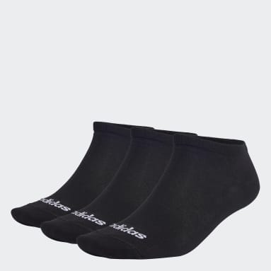 Lifestyle Black Thin Linear Low-Cut Socks 3 Pairs