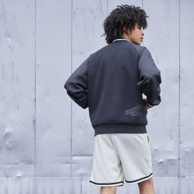 Chamarra Bómber Estampada (Género Neutro) Negro Lifestyle
