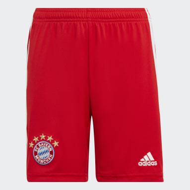 Pantalón corto primera equipación FC Bayern 22/23 Rojo Niño Fútbol
