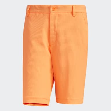Men Golf Orange Shorts
