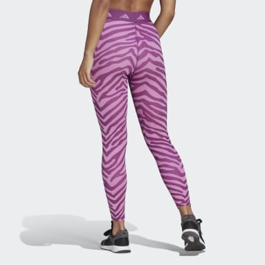 Leggings 7/8 Hyperglam Techfit High-Waisted Zebra Multicolor Donna Fitness & Training