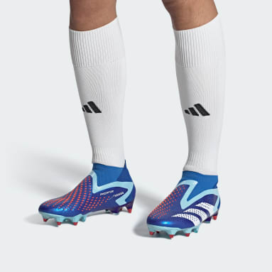 Botas de Futebol Predator Accuracy+ – Piso Mole Azul Futebol