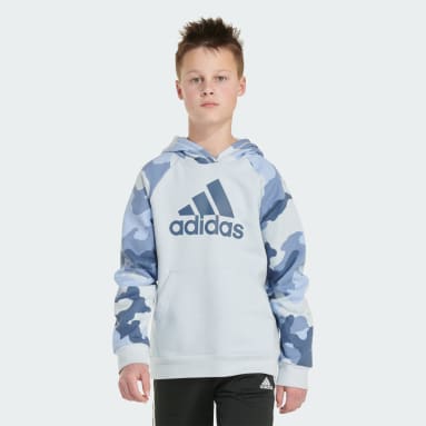 Boys white adidas sweatshirt on sale