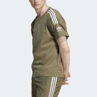 Heren Originals groen Adicolor Parley T-shirt (Uniseks)