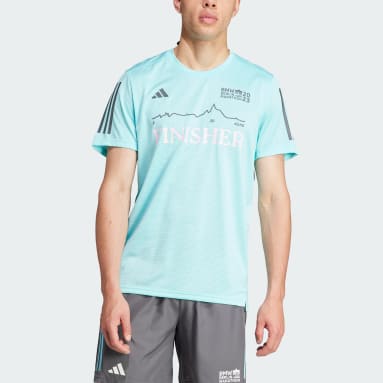 Camiseta BMW BERLIN-MARATHON 2023 Finisher Event Turquesa Hombre Running