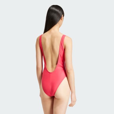 Women's Originals Pink Adicolor 3-Stripes Swimsuit