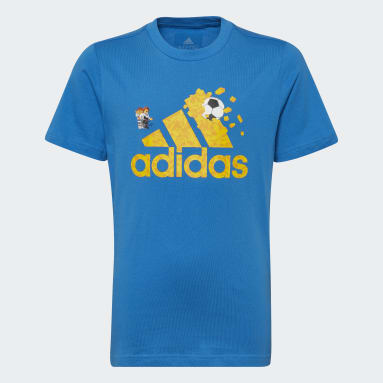 Camiseta adidas x LEGO® Fútbol Estampada Azul Niño Sportswear