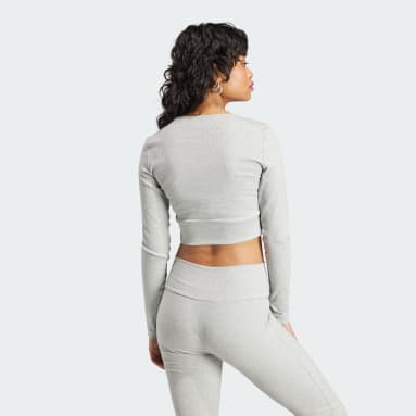 Women originals Grey 에센셜 립 긴팔 티