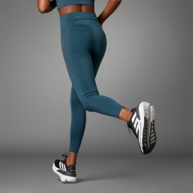 Dames Hardlopen DailyRun 3-Stripes 7/8 Legging