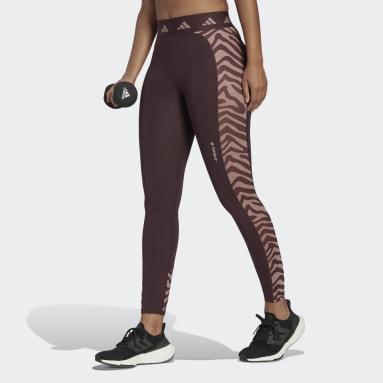 Licras 7/8 Hyperglam Techfit Zebra High-Waisted Rojo Mujer Training