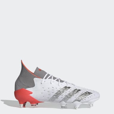 Football White Predator Freak.1 Soft Ground Boots