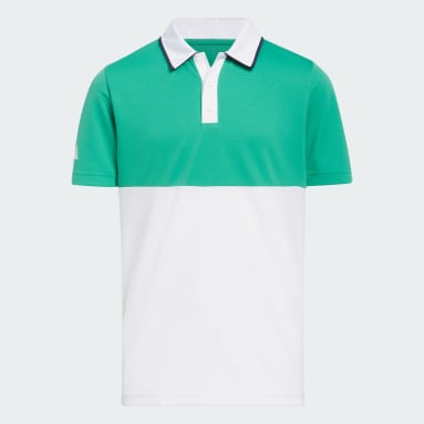 Youth Golf Green Colorblock HEAT.RDY Polo Shirt