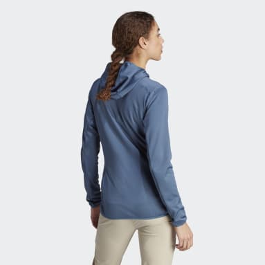Frauen TERREX TERREX XPERIOR LIGHT HOODED FLEECEJACKE Blau