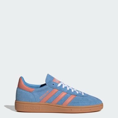 ✓ Authentic Adidas Originals Handball Spezial Mens Shoes White Blue, Size  UK 11