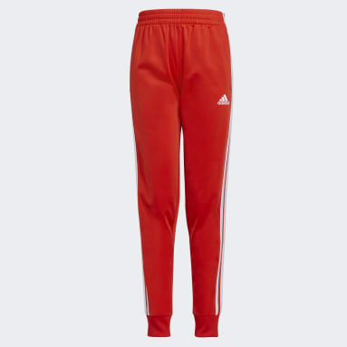 Youth Training Red Tricot Jogger Pants