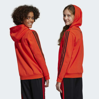 Děti Sportswear oranžová Mikina adidas x LEGO® Hooded