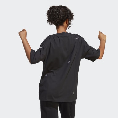 Camiseta Boyfriend Healing Crystals Inspired Graphics Negro Mujer Sportswear