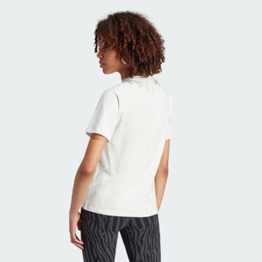 Camiseta Zebra Animal Print Infill Branco Mulher Originals