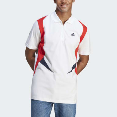 Polo Colourblock Blanco Hombre Sportswear