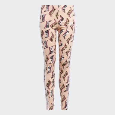 Youth 8-16 Years Originals Pink Allover Print Leggings