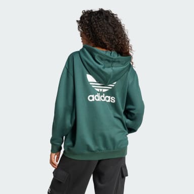 Adidas dark green hoodie online