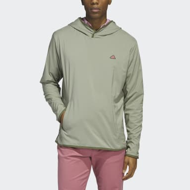 adidas Go-To Quarter-Zip Hoodie - Green | Men's Golf | adidas US