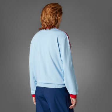 Sweat-shirt à zip 1/4 3 bandes Originals
