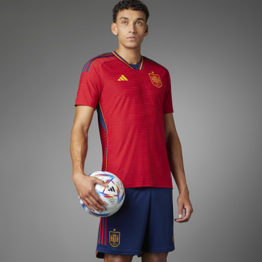 Camiseta Oficial Uniforme de Local España 22 Rojo Hombre Fútbol