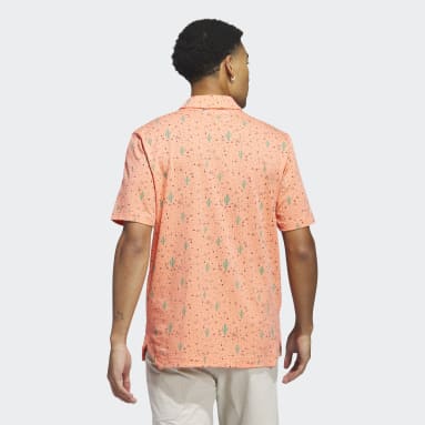 남성 Golf Orange 아디크로스 데저트 버튼 골프 셔츠
