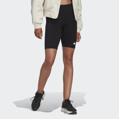 Calzas Cortas Acanaladas Negro Mujer Sportswear