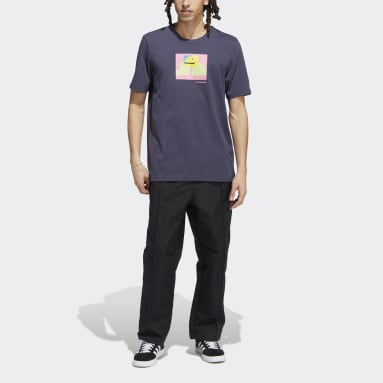 Playera Shmoofolio Pintado Manga Corta Azul Hombre Originals
