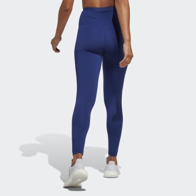 Calzas Sports Club Tiro Alto 7/8 Azul Mujer Training
