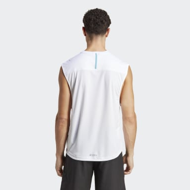 Männer Fitness & Training Workout Base Sleeveless Shirt Weiß