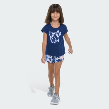 Two-Piece Cap Sleeve Tee and Woven Shorts Set