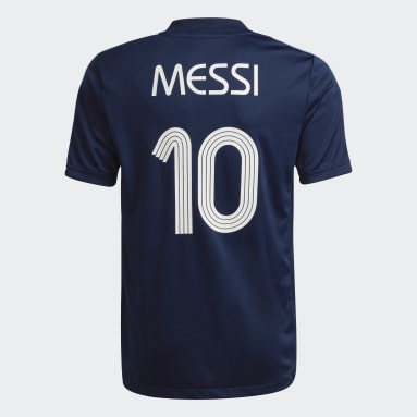 Camiseta de Entrenamiento Tiro Messi Number 10 Azul Niño Fútbol