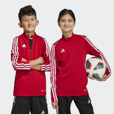 Deti Futbal červená Bunda Tiro 23 League Training