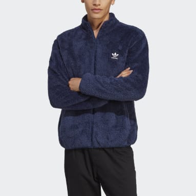 Men Originals Essentials+ Fluffy Fleece Track Top